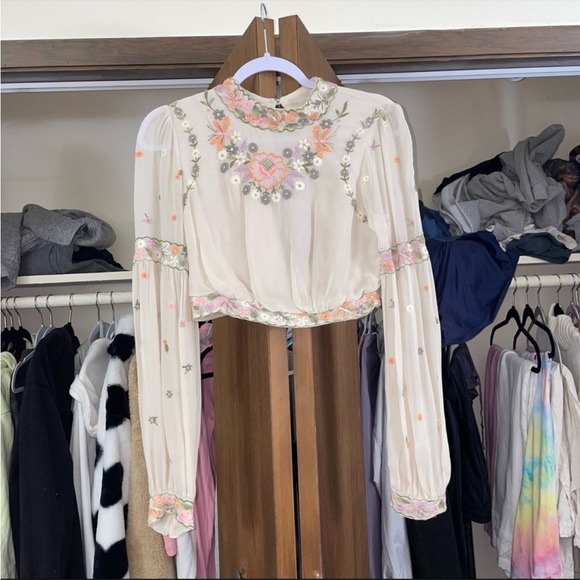 LoveShackFancy Rosalind Top